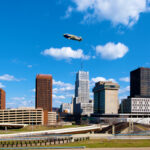 akron-skyline-goodyear-blimp